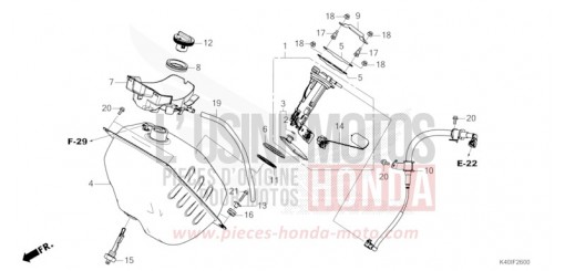 RESERVOIR A CARBURANT NSS125ADM de 2021